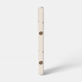 Schattige Hedgehog en Mushrooms Forest Pattern Samsung Galaxy Hoesje (Linkerkant)