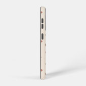 Schattige Hedgehog en Mushrooms Forest Pattern Samsung Galaxy Hoesje (Rechterkant)