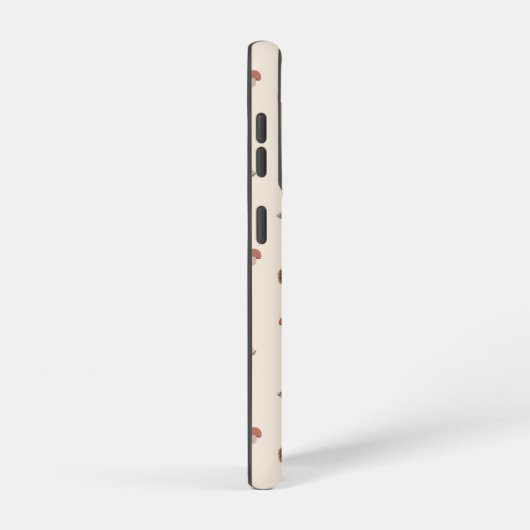 Schattige Hedgehog en Mushrooms Forest Pattern Samsung Galaxy Hoesje (Rechterkant)