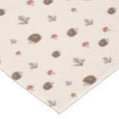 Schattige Hedgehog en Mushrooms Forest Pattern Tafelkleed (Gekanteld)