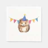 Schattige Hedgehog kinderverjaardagsfeest Servet (Voorkant)