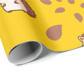 Schattige Hedgehog Seamless Wrapping Paper voor he Cadeaupapier (Rol Hoek)