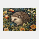 Schattige Hedgehog Tapestry William Morris Style Deurmat (Voorkant)