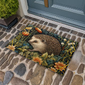 Schattige Hedgehog Tapestry William Morris Style Deurmat