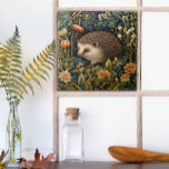 Schattige Hedgehog Tapestry William Morris Style Tegeltje<br><div class="desc">Een schattige egel glundert door een bosrijk bos in dit charmante ontwerp geïnspireerd door William Morris. Ideaal voor natuur liefhebbers,  dierenvrienden,  en iedereen die is betoverd door de schoonheid van tuinen of het bos. Breng de sereniteit van de natuur in uw ruimte.</div>