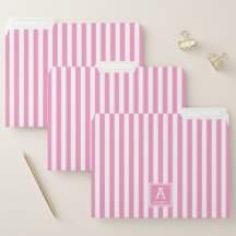 Schattige Heet Roos Roze Monogrammed Initialen