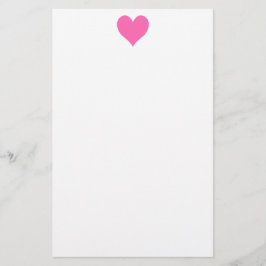 Schattige heet roze hart briefpapier