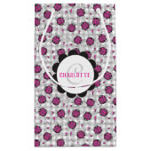 Schattige Heet Roze & Zwart Lieveheersbeestje Teke Klein Cadeauzakje (Achterkant)