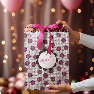 Schattige Heet Roze & Zwart Lieveheersbeestje Teke Klein Cadeauzakje