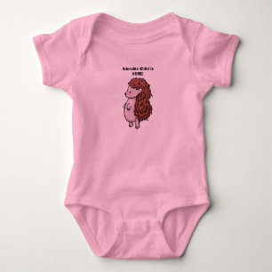 Schattige Hegdity Hedgehog Baby One-sey T-Shirt