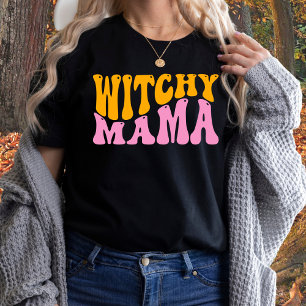 Schattige Heksen Mama Moeder Heks Halloween T-shirt