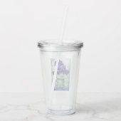 Schattige heksenkrokodil acryl drinkbeker (Achterkant)