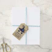 Schattige Heksenmeisjes Halloween Bedankt Favor Cadeaulabel (Met Touw)