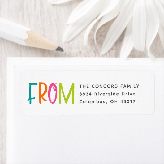 Schattige helder van het retouradres van de kerstk etiket (Insitu)