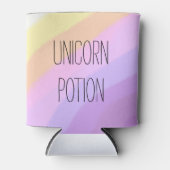 schattige heldere neonborstels eenhoorn kleuren blikjeskoeler (Voorkant)