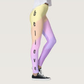 schattige heldere neonborstels eenhoorn kleuren leggings (Rechts)