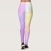 schattige heldere neonborstels eenhoorn kleuren leggings (Achterkant)