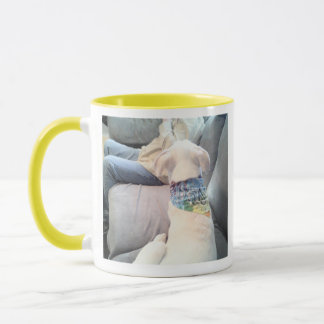 Schattige Heldergeel Get Well met Sweet Dog Friend Mok