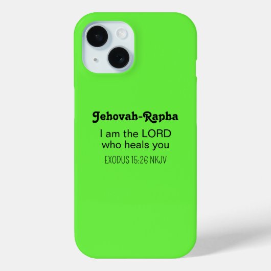 Schattige helende Bijbeltekst limoengroen Christel Case-Mate iPhone Case (Achterkant)