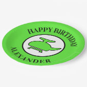 Schattige helikopterverjaardag papieren bordje (Gekanteld)