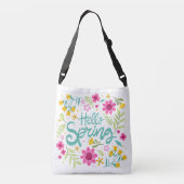 Schattige Hello Spring Schoudertas Crossbody Tas (Achterkant)