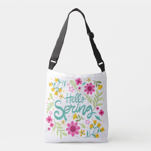 Schattige Hello Spring Schoudertas Crossbody Tas (Voorkant)