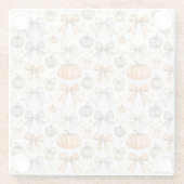 Schattige Herfst boog patroon Glazen Onderzetter (Achterkant)