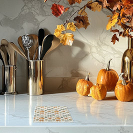 Schattige Herfst boog patroon Glazen Onderzetter