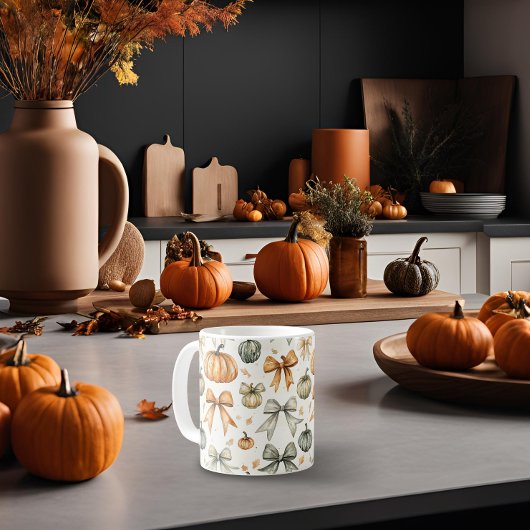 Schattige Herfst boog patroon Koffiemok