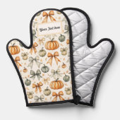 Schattige Herfst boog patroon Ovenwant (Voorkant / Achterkant)