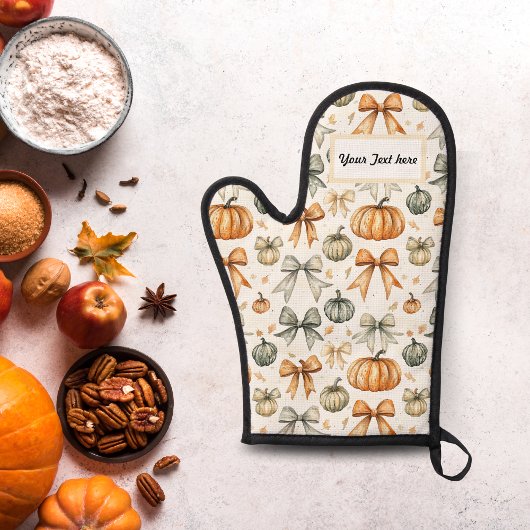 Schattige Herfst boog patroon Ovenwant