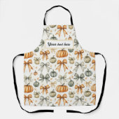 Schattige Herfst boog patroon Schort (Voorkant)