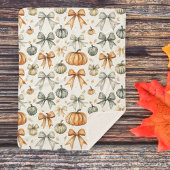 Schattige Herfst boog patroon Sherpa Deken