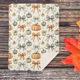 Schattige Herfst boog patroon Sherpa Deken