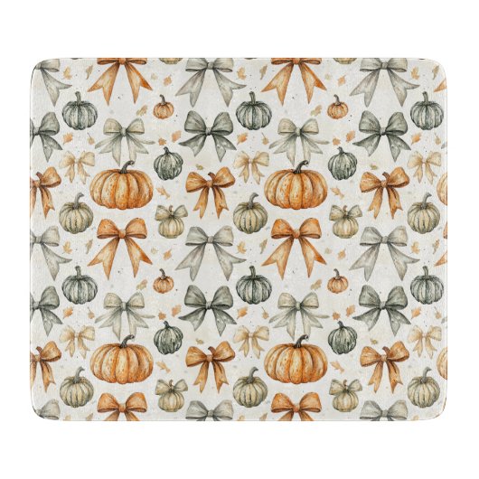 Schattige Herfst boog patroon Snijplank (Voorkant)