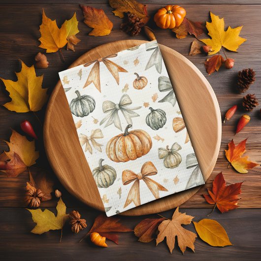 Schattige Herfst boog patroon Theedoek