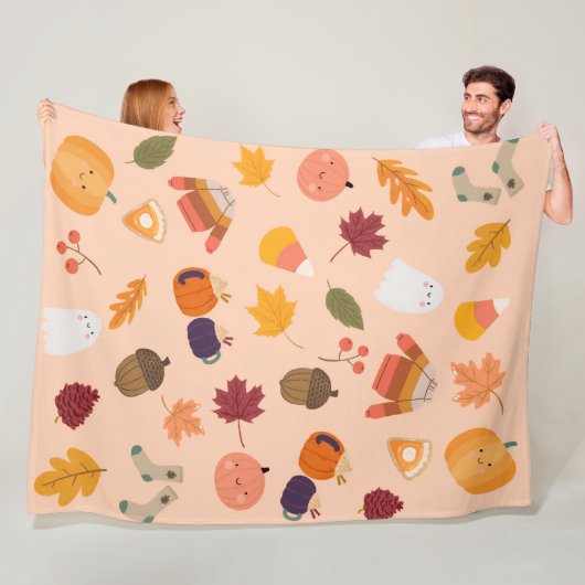 Schattige Herfst Fleece Deken (In situ)