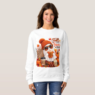 Schattige Herfst Geest Herfst Pompoen Koffie Cozy Trui