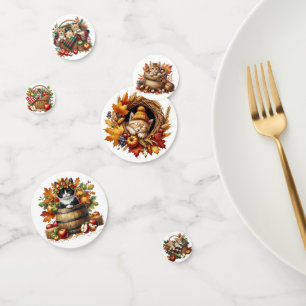 SCHATTIGE HERFST HERFST THEMA KITTENS & KATTEN CONFETTI