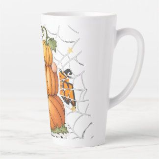 Schattige Herfst Kabouter & Gestapelde Pompoenen K Latte Mok