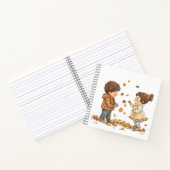 Schattige herfst kinder- notitieboek (Binnen)