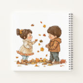 Schattige herfst kinder- notitieboek (Achterkant)