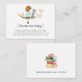 Schattige Herfst - Mannelijke Baby Shower Boek Ver Informatiekaartje (Voorkant / Achterkant)
