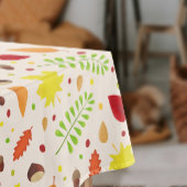 Schattige herfst met kleurrijke bladeren en noten tafelkleed