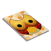 Schattige herfst Owl Notitieboek (Rechterzijde)