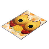 Schattige herfst Owl Notitieboek (Linkerzijde)