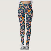 Schattige Herfst patroon Leggings (Voorkant)