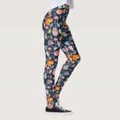 Schattige Herfst patroon Leggings (Rechts)
