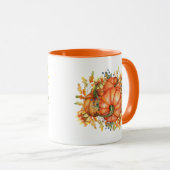 schattige Herfst Seizoenspompoen Mok (Voorkant rechts)