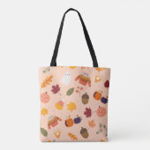 Schattige Herfst Tote Bag (Achterkant)